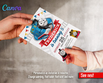 Thomas Train & Friends  customizable invitation template | Share or Print |  | ZS356