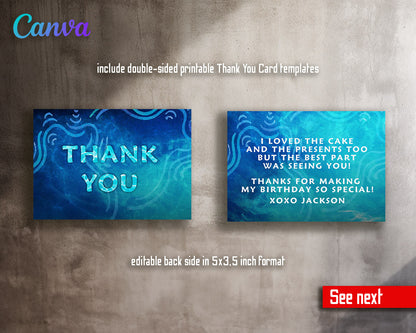 Avatar The Way of Water customizable invitation template | Share or Print |  | NL429