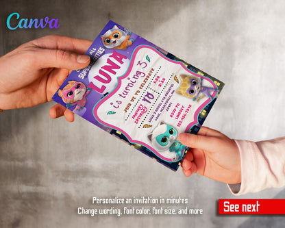 SuperKitties  customizable invitation template | Share or Print |  | SY986