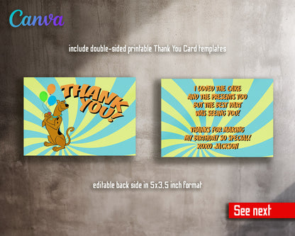 Scooby-Doo customizable invitation template | Share or Print |  | GQ002