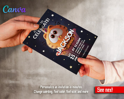 Garfield Orange Cat  customizable invitation template | Share or Print |  | EA905