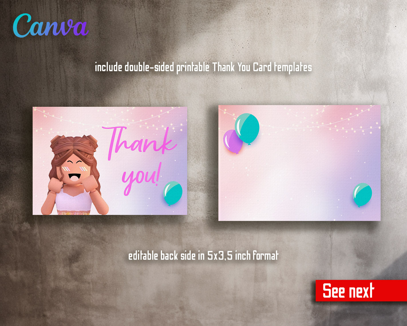 Roblox Gamer customizable invitation template | Share or Print | | EQ328