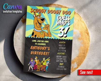 Scooby-Doo  customizable invitation template | Share or Print |  | VC120