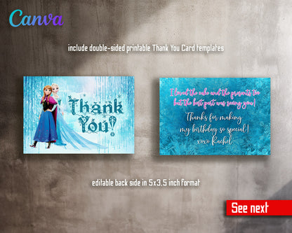 Frozen Elsa  customizable invitation template | Share or Print | girl | UM385