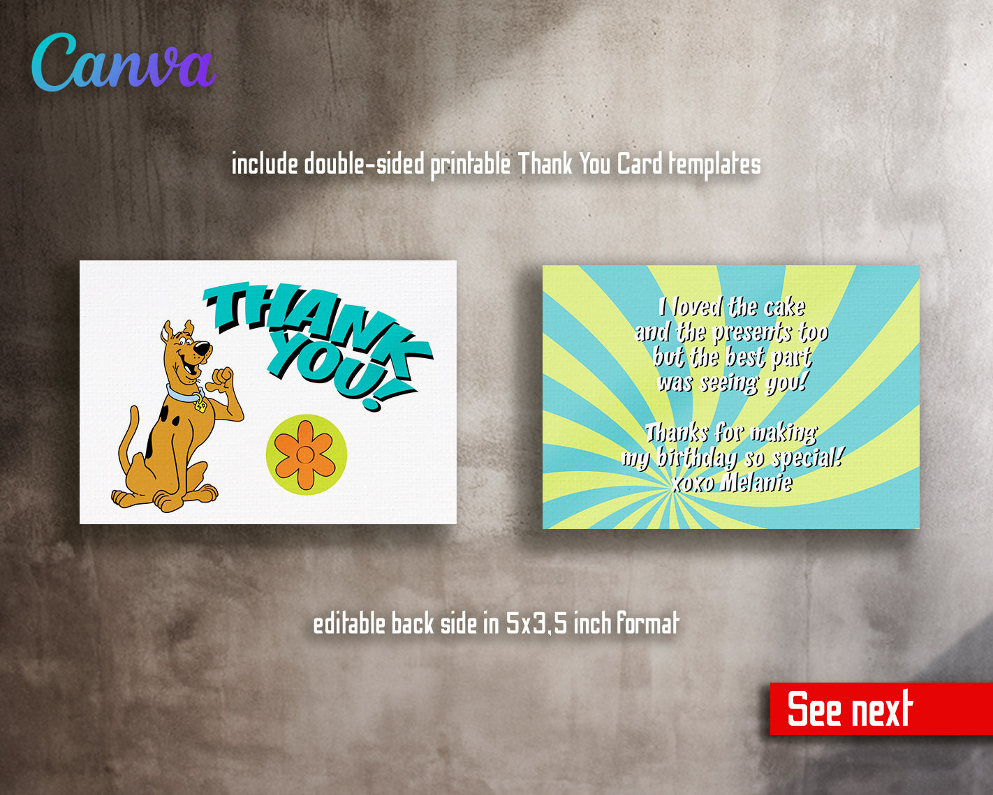 Scooby-Doo  customizable invitation template | Share or Print |  | HD223