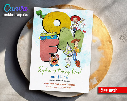 Toy Story Woody  customizable invitation template | Share or Print |  | WP680