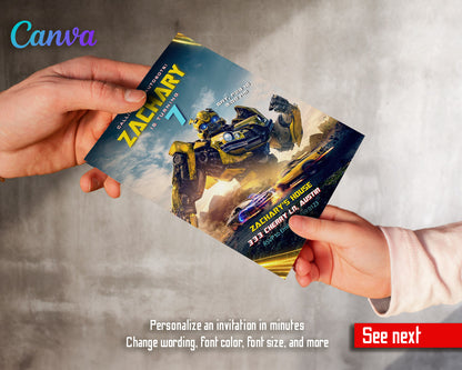 Transformers Rescue Bots  customizable invitation template | Share or Print | boy | ZC597