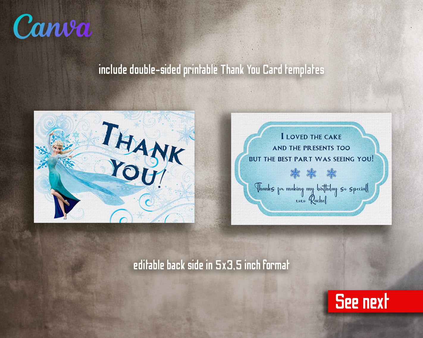 Frozen Elsa  customizable invitation template | Share or Print | girl | RB117