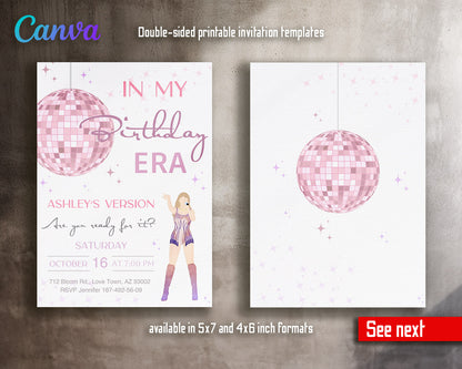 Taylor Swift Eras Tour  customizable invitation template | Share or Print | girl | UA476