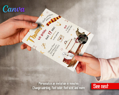 Harry Potter  customizable invitation template | Share or Print |  | SS855