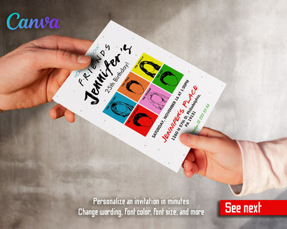 Friends TV Show customizable invitation template | Share or Print |  | RK915