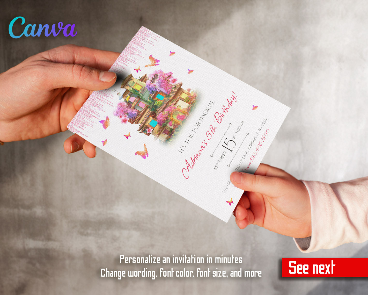 Encanto Mirabel customizable invitation template | Share or Print | girl | TN170