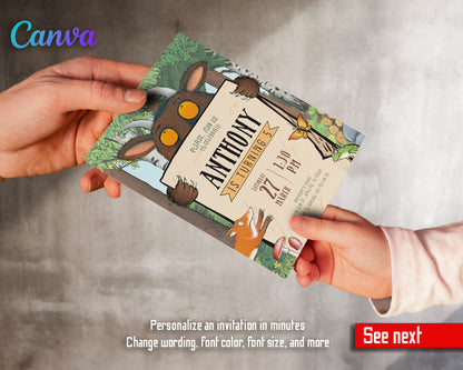 Gruffalo customizable invitation template | Share or Print | | EC235