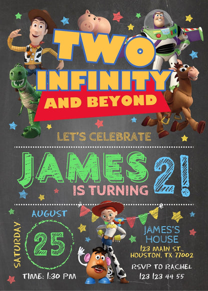 Toy Story customizable invite template | instant download | Share or Print | YZ117