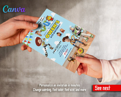 Toy Story Woody  customizable invitation template | Share or Print |  | FL882