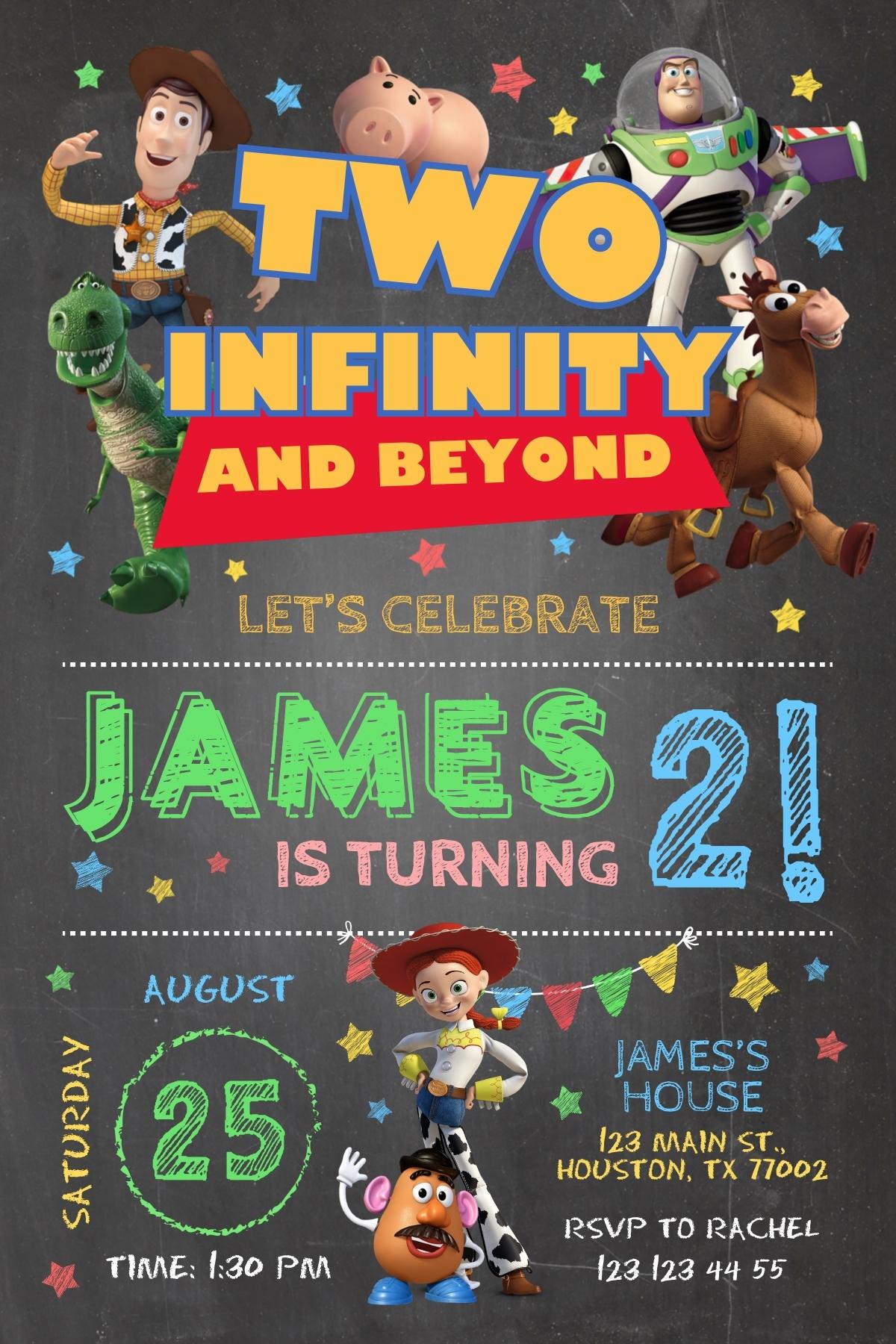 Toy Story customizable invite template | instant download | Share or Print | YZ117